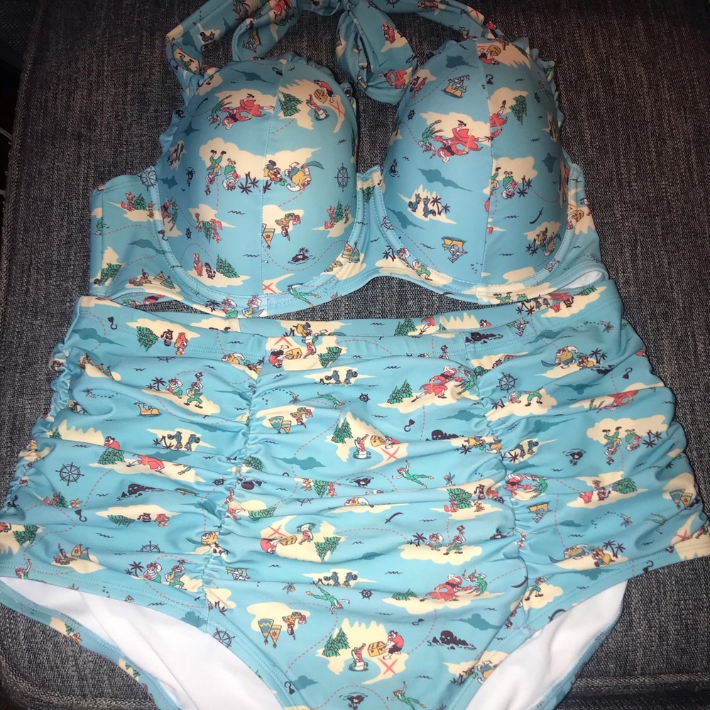Plus Size Disney Peter Pan Bikini 2X